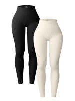 Pantalones De Yoga Para Mujer De Otoño E Invierno Cintura Alta Elasticidad Levantamiento De Caderas Secado Rápido Fitness Sin Costuras - details 1