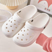 Sandalias De Verano Para Mujer Estilo Coreano Color Sólido Diseño Sencillo Antideslizantes Con Tacón Plano Y Suela Gruesa Transpirables Abiertas Al Tobillo - details 7