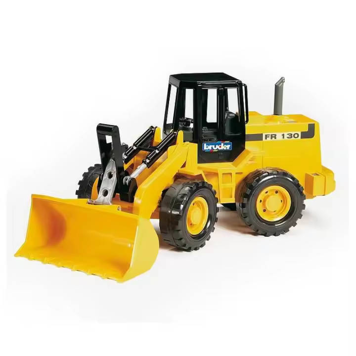 Bruder Excavadora FR 130 - Cargadora de Ruedas Articulada - Brazo de Pala Funcional - Dirección Articulada - 1