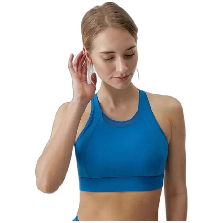 Sujetador Deportivo Born Living Yoga Bikila Gloss Blue Mujer - 1