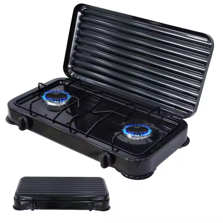 UD -  Camping gas hornillo Doble Qbak , Qbak Cocina Portatil , adaptable en butano y propano. - 1