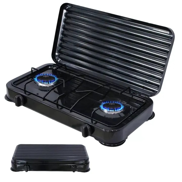 UD -  Camping gas hornillo Doble Qbak , Qbak Cocina Portatil , adaptable en butano y propano. - 1