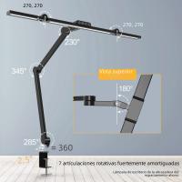 Lámpara De Escritorio LED Con Abrazadera Ultra Brillante 24W Iluminación Atmosférica Auto Dimming Para Oficina Y Hogar Moderno Con Sensor Inteligente - details 5