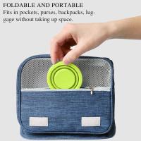 Taza de viaje plegable, Taza de Agua portátil, 4 piezas de viaje plegable de silicona para Viajes de camping, senderismo y Trabajo (170 ml) - details 2