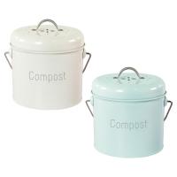 Caddy De Compost Para Cocina 3L Con Tapa Y Asa a Prueba De Oxidación Para Residuos De Alimentos Ecológico De Farmhouse - details 0