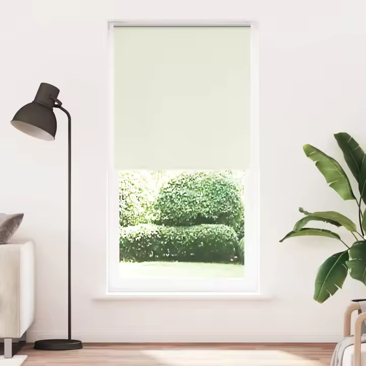 Estor Enrollable Opaco Blanco Roto 90x210cm Tela Ancho 85,7cm - 1