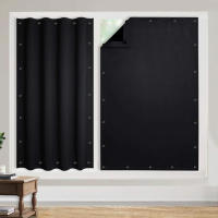 Cortina De Ventana Portátil Y Desmontable 100% Blackout Con Ventosas Para Sala De Estar Y Dormitorio Bloqueo De Calor Y Luz Natural Moderno - details 18