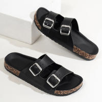 Zapatillas De Hombre Sencillas Y Moda Con Hebilla Talla Plana Multiple Tallas Cómodas Para Exterior Verano PU EVA - details 4