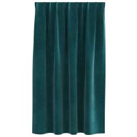 Cortinas Opacas vidaXL con cinta superior 2 pcs Verde Oscuro Terciopelo - details 2