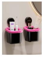 Rack De Almacenamiento Para Baño UFORU De Plástico Ecológico Soporte De Toallas De Cara Montado En La Pared Estilo Coreano - details 9