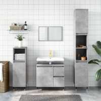 vidaXL Armario de baño madera contrachapada 65x33x60 cm en color Roble Sonoma/Madera antigua/Blanco y más | almacenamiento funcional diseño moderno para baño dormitorio sala - details 5