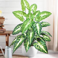 Artificial Pothos Monstera De 60-109cm Planta De Pollo Falso De Plástico Decoración Festiva Para El Hogar Y La Oficina - details 10