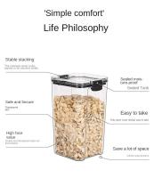 Contenedores De Almacenamiento De Alimentos Transparentes Tapa Airtight Cajas De Plástico Pilaables Para La Cocina - details 3