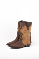 Paloma Wang Botas cowboy mujer combinadas con tacón bajo - details 8