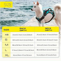 Harnés Para Perro Reflectante Con 5PCS Parches Harnés De Oxford Suave Ajustable Con Capa Interna De Malla Fácil T - details 1