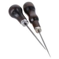 3Pcs Herramienta De Agujero En Cuero Con Mango De Madera Herramienta De Rasguño Y Costura Para Artesanía Y Reparación De Cuero - details 0