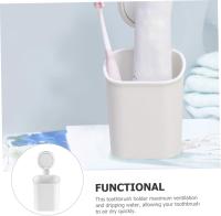 Soporte de almacenamiento de pared con ventosa para baño, organizador de cepillos de dientes eléctricos, instalación sin taladro, diseño que ahorra espacio para un secado rápido, fácil de quitar - details 3
