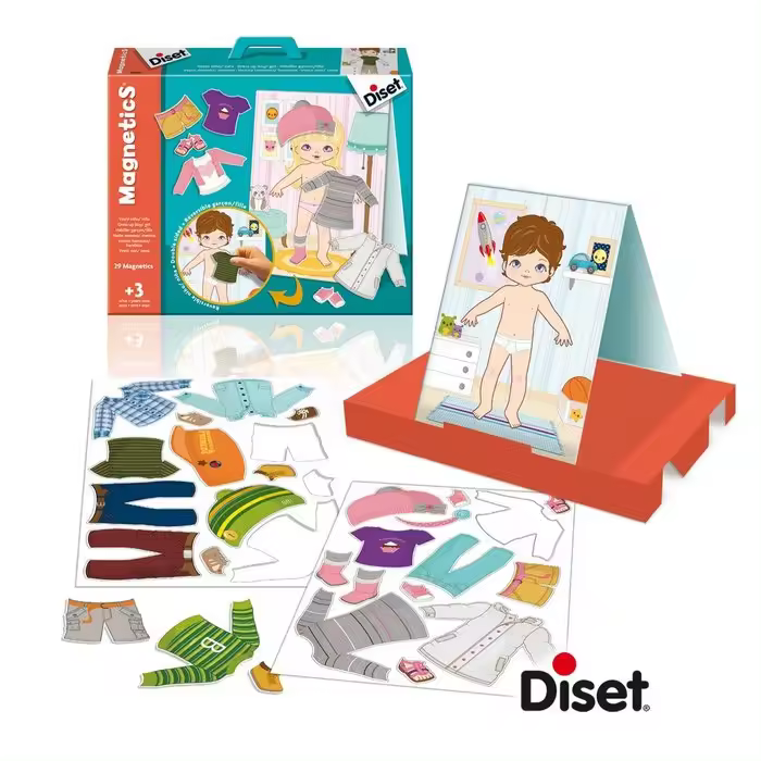 DISET JUEGO EDUCATIVO MAGNETICS VESTIR NIÑO-NIÑA MAGNETICS 47x91x26 Cms. - 1