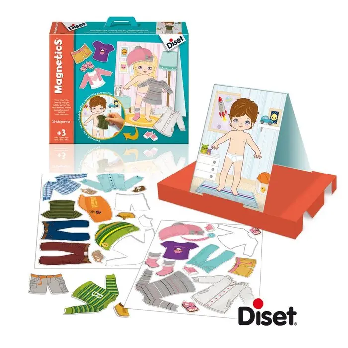 DISET JUEGO EDUCATIVO MAGNETICS VESTIR NIÑO-NIÑA MAGNETICS 47x91x26 Cms. - 1