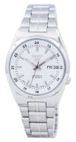 reloj hombre unisex SEIKO 5 SNK559J1 MADE IN JAPAN 36mm dial blanco correa de acero 30m WR - details 0