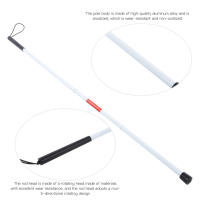 Bastón Para Ciegos Plegable Reflectante Blanco Y Rojo Con Mango De Térmido Material De Aluminio Para Personas Visually Impaired - details 1