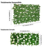 1PC Valla De Privacidad Expansible Para Balcones Y Jardines Decoración De Pared Con Hiedra Artificial Estilo Elegante Para Jardín Y Escenario Exterior - details 9
