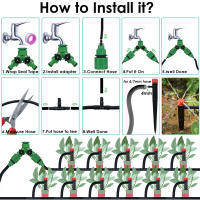 Kit De Riego Por Drip Automático KESLA Para Jardín 1/4'' 13CM Regadío Para Maceta De Bonsái Flor Vegetal Invernadero - details 5