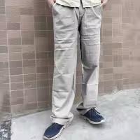 Pantalones Casual Para Hombre De Talla Grande With Belt Elástica Largos Y Ligeros Estilo De Calle Pantalones Rectos Para Primavera Y Verano - details 11