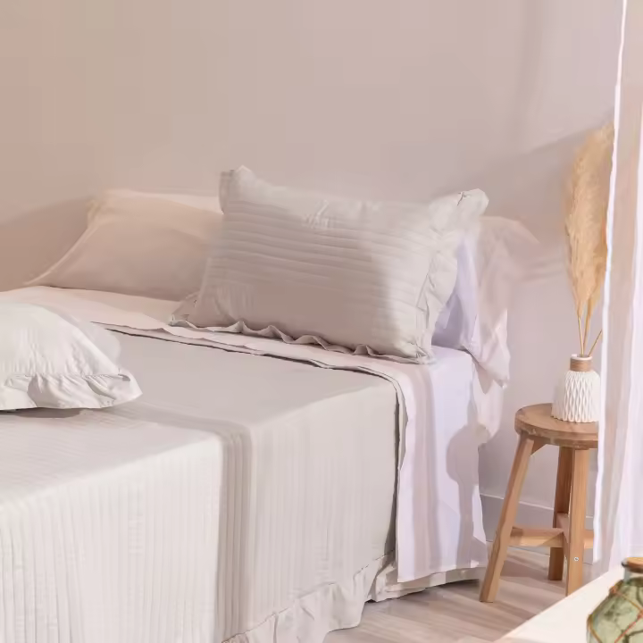 Colcha Don Algodon Hester Beige - 1