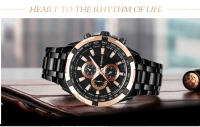 Reloj De Pulsera De Acero Inoxidable CURREN 8023 Para Hombre Resistente Al Agua Y Shock Con Display Numeral Luminoso Y Clavija De Muñeca Estilo Militar Deportivo - details 4