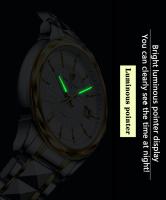 Reloj Mecánico LIGE Para Hombre Lujo Acero Inoxidable Resistente Al Agua Con Caja Reloj De Pulsera Automático Casual De Moda - details 8