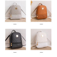 Mochila Mini De Moda Para Mujer En Color Sólido PU Pequeña Bolsos Escolares Para Niñas Bolsas De Viaje Al Aire Libre - details 5