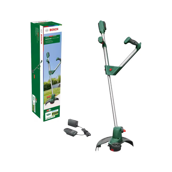 BOSCH 06008C1E03 Cortabordes a batería UniversalGrassCut 18 V-26 (Incluye batería y cargador) - 1