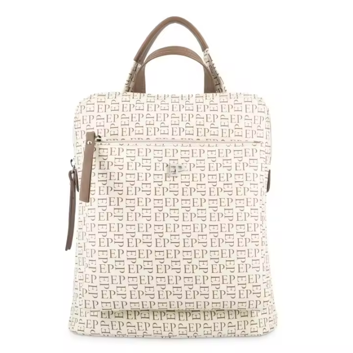 EL POTRO: MOCHILA BOLSO DE LONA Y PIEL  1712-INSIGNIA-BEIGE El Potro - 1