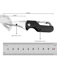Cuchillo Táctico De Sobrevivencia Miniatura Para Camping Y Pesca Con Hebilla Multifuncional Plegable Herramienta De Cortador Para El Hogar Y Bricolaje - details 0