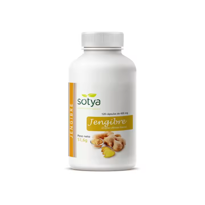 Sotya Jengibre 430mg 120 Cápsulas Vegetales - Antioxidantes y Antiinflamatorios para Mejorar la Inmunidad - 1