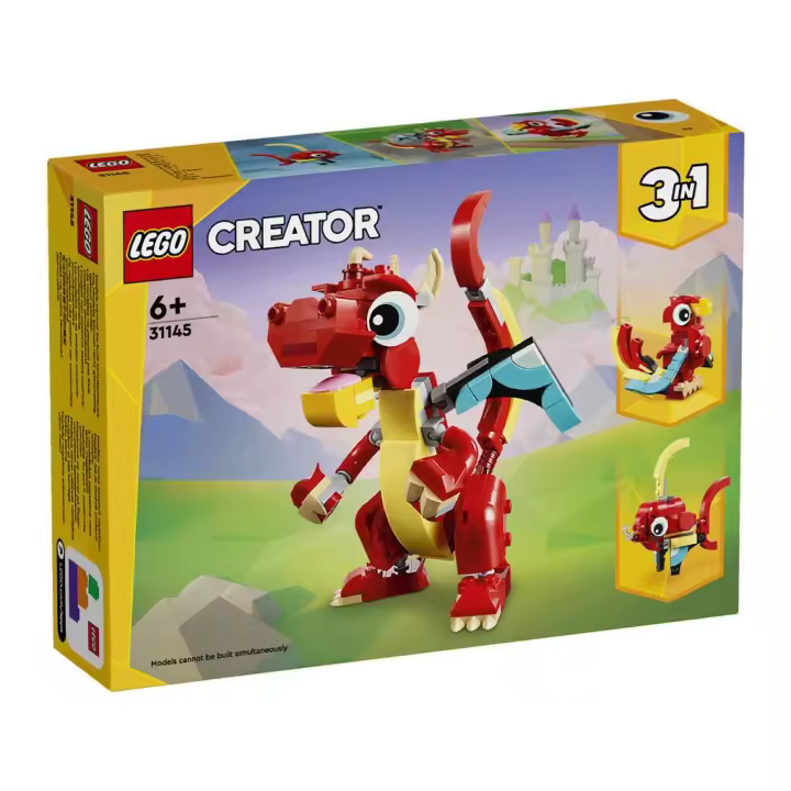 Lego Creator 3 en 1 Dragón Rojo 31145 Lego creator LEGO - 1