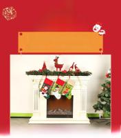 Gruesas Medias De Navidad Coloridas Con Bordado De Santa Claus Bolsas De Regalo De Navidad Decoraciones Colgantes - details 1