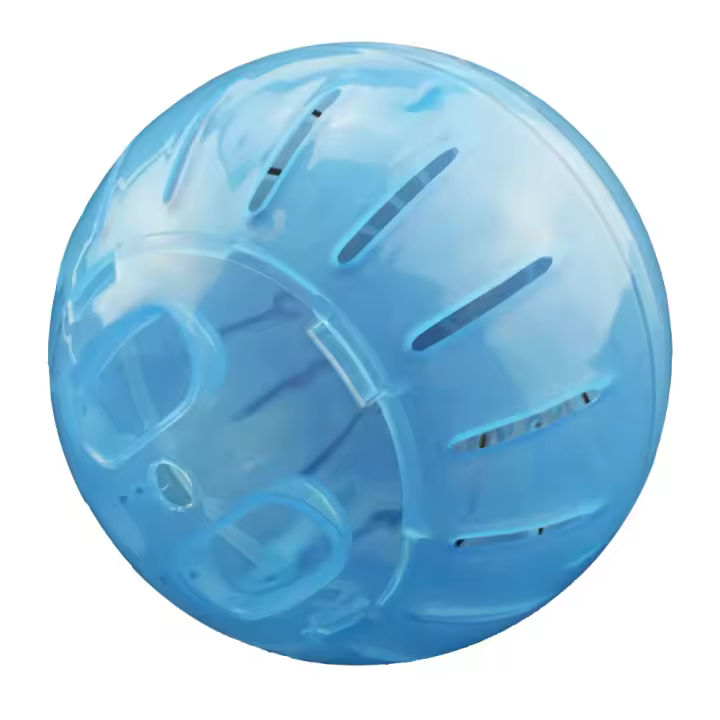 Bola De Deporte Para Hamster 10/12cm Juguete De Ejercicio Para Rattus Y Otros Roedores Pequeños Color Azul/Rosa - 1