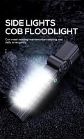 Linterna Multifuncional Recargable USB Con Imán Luz De Trabajo LED COB Potente Impermeable Torcha - details 3
