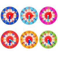 Reloj Montessori Educativo Para Niños Juguetes De Rompecabezas Coloridos De Formas Geométricas Aprendizaje De Las Horas Minutos Y Segundos Para Preescolar - details 1