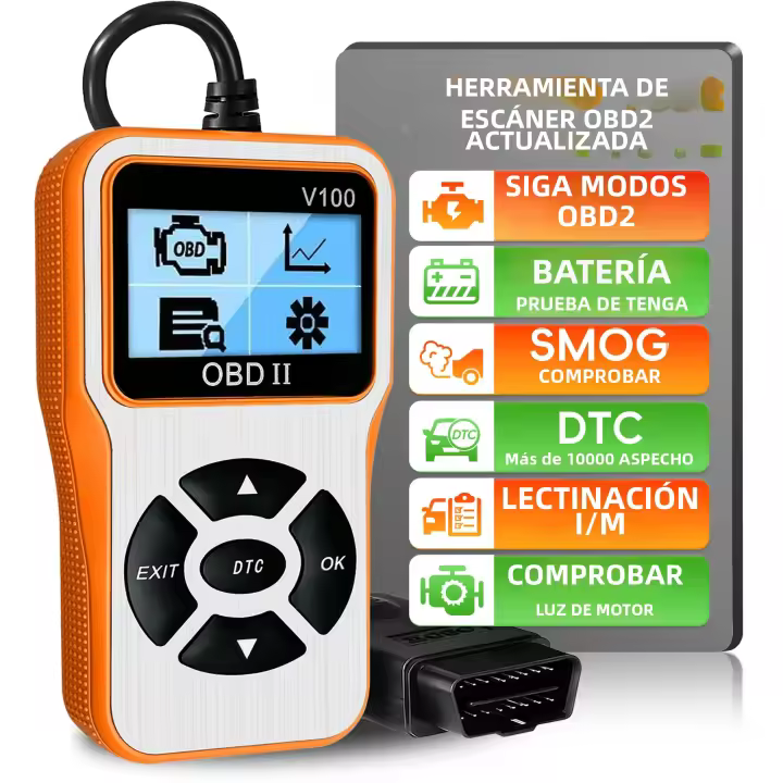 Herramienta De Diagnóstico OBD2 Lector De Códigos Del Motor De Auto Con Reset Enhanced OBDII/EOBD Para Coches RUOGINSS - 1