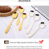 Juego De 3 Piezas De Cuchara De Acero Inoxidable Para Servicio En La Mesa Grande Espadilla De Arroz Mano Larga Gadget De Cocina Para El Hogar - details 4