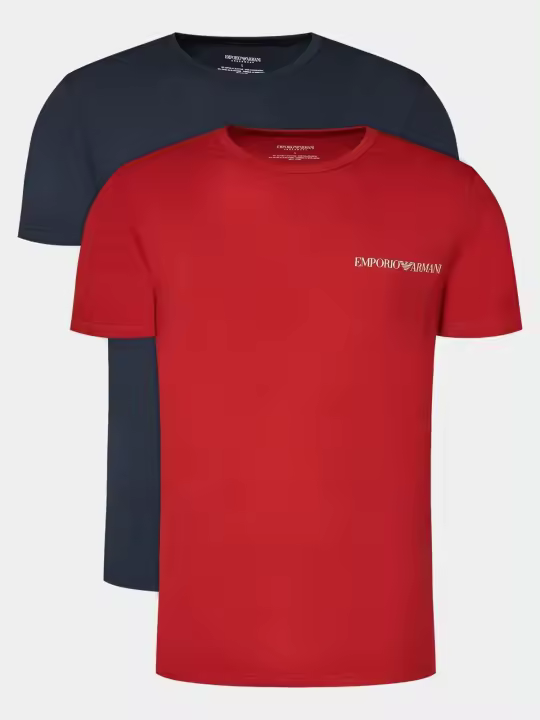 Pack 2 camisetas Emporio Armani 111267 4R717 71435 marine/rosso - 1