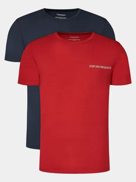 Pack 2 camisetas Emporio Armani 111267 4R717 71435 marine/rosso - 1