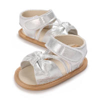 Zapatillas De Verano Para Bebé Niña Con Lazo Antideslizante Suaves Y Cómodas Suela De Goma Zapatos De Primera Caminata Para Princesa - details 4