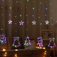 Luces De Navidad LED Estrellas Y Lunas Guirnalda De Hadas Para Decoración De Hogar Boda Y Fiesta Adornos De Arbol De Navidad - details 8