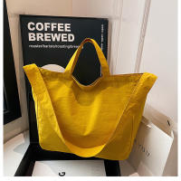 Bolso De Hombro Para Mujer De Lona Gran Capacidad Estilo Literario Ligero Y Sencillo Bolso Cruzado Con Manija De Viaje - details 13