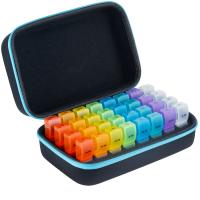 Organizador De Pastillas Mensual 2 Vezes Al Día 30 Días Caja De Viaje Con 32 Compartimentos Diarios Material PP - details 3