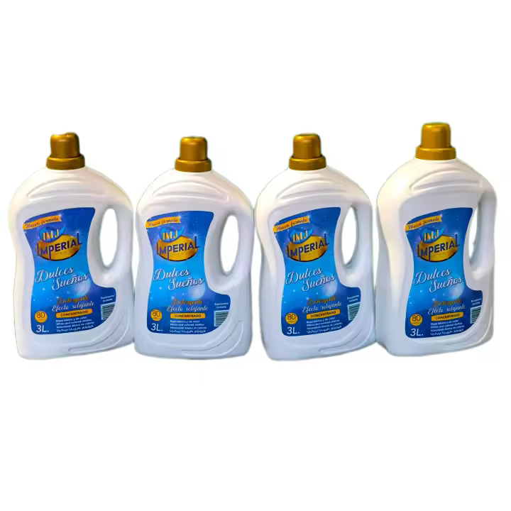 DETERGENTE LIQUIDO  + SUAVIZANTE CONCENTRADO EFECTO RELAJANTE  INCLUIDO DULCES SUEÑOS MUXAM 3L PACK 4 UNI - 1
